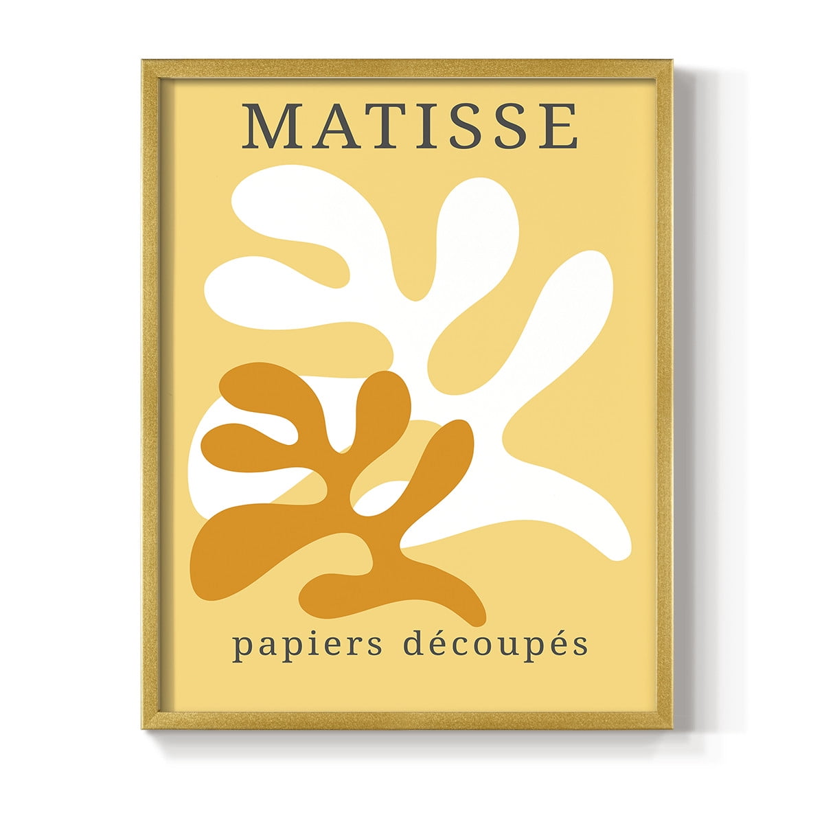 Matisse CCCLVII in Gold Solid Wood 11 x 14 Framed Print