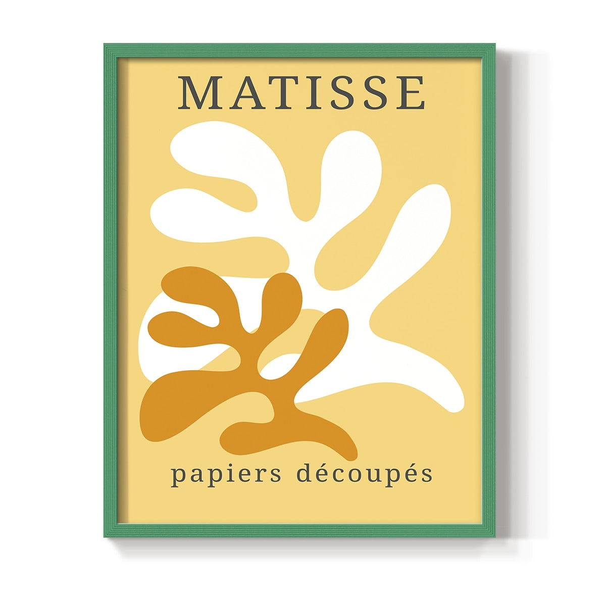 Matisse CCCLVII in Green Solid Wood 16 x 20 Framed Print