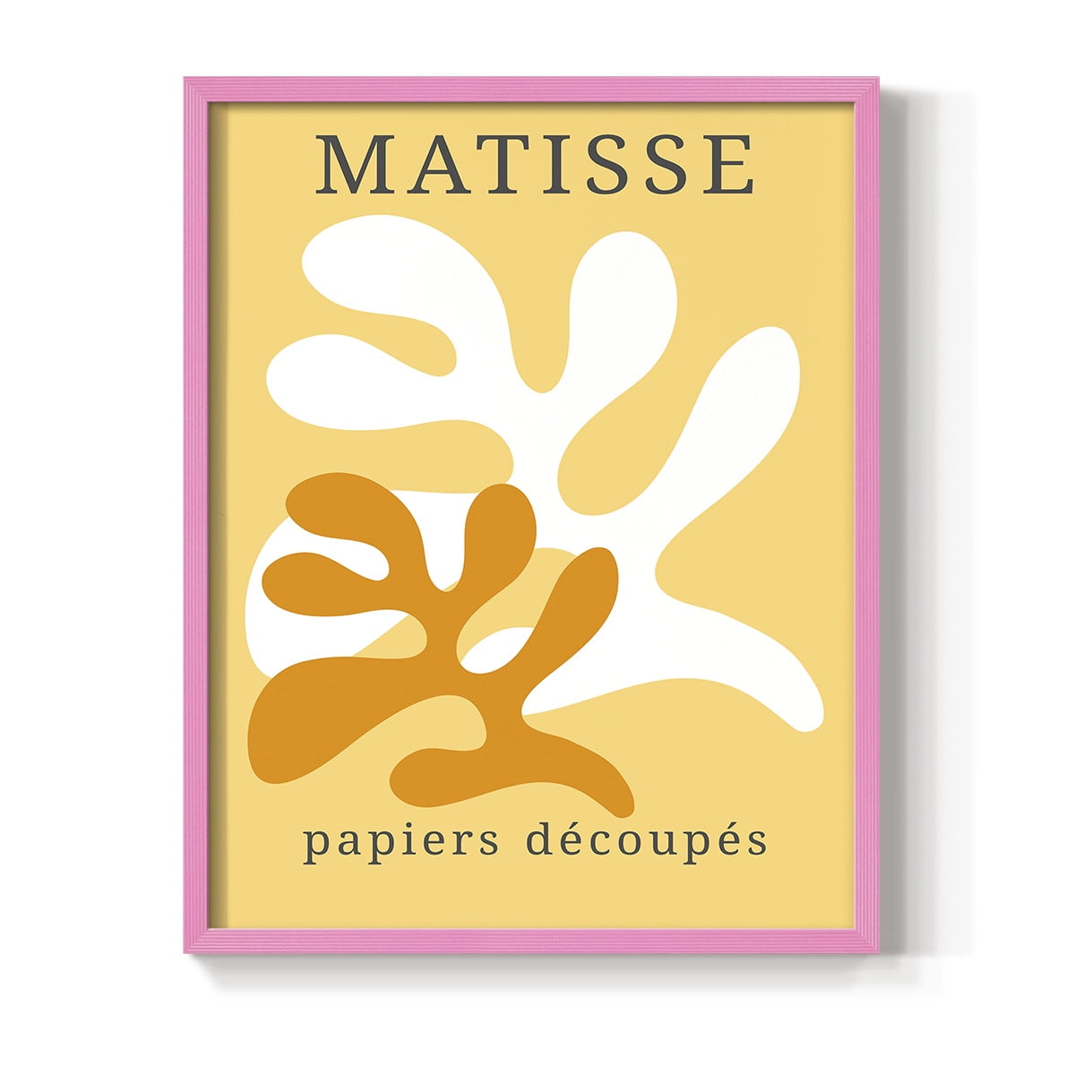 Matisse CCCLVII in Pink Solid Wood 11 x 14 Framed Print