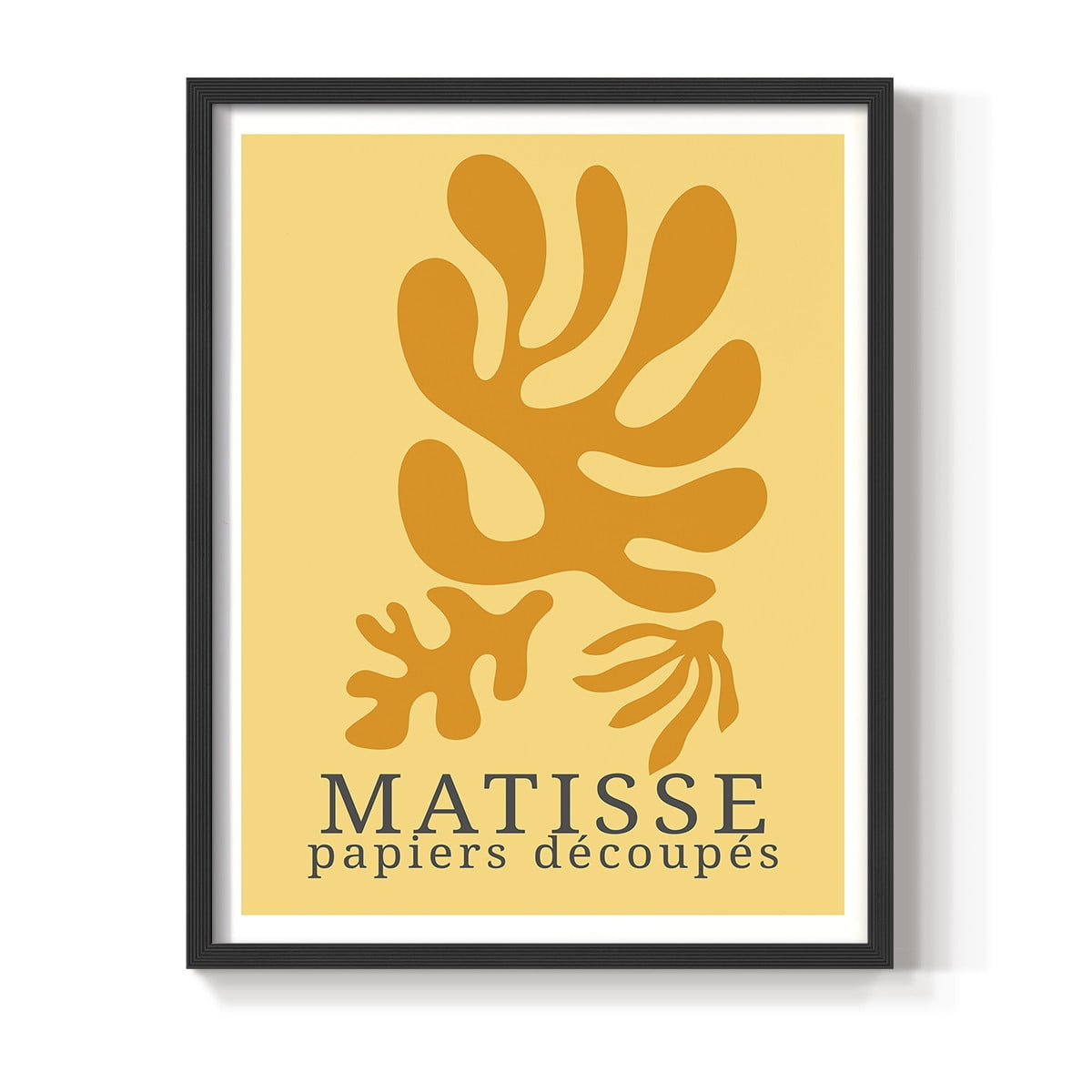 Matisse CCCLVIII in Black Solid Wood 11 x 14 Framed Print