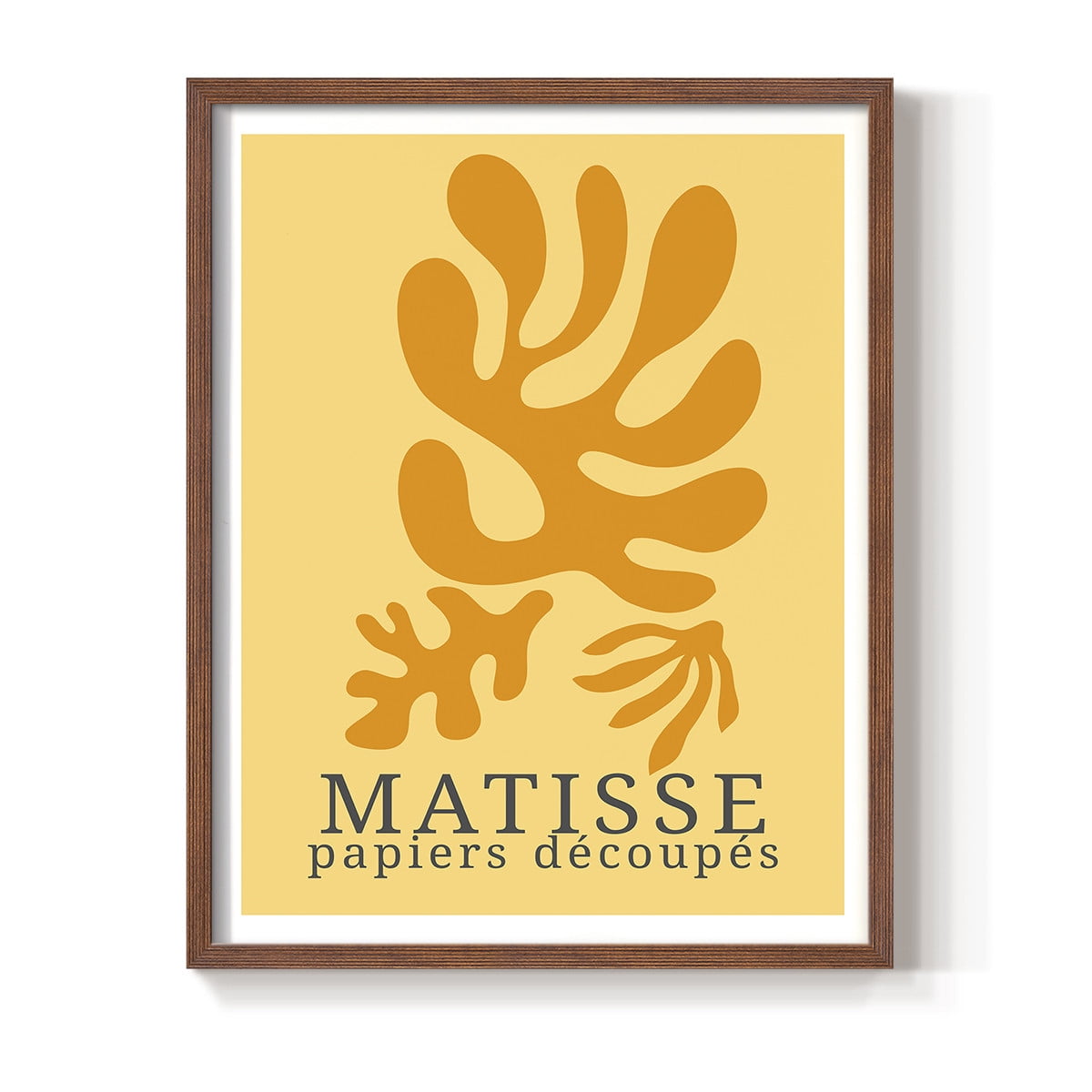 Matisse CCCLVIII in Brown Solid Wood 11 x 14 Framed Print
