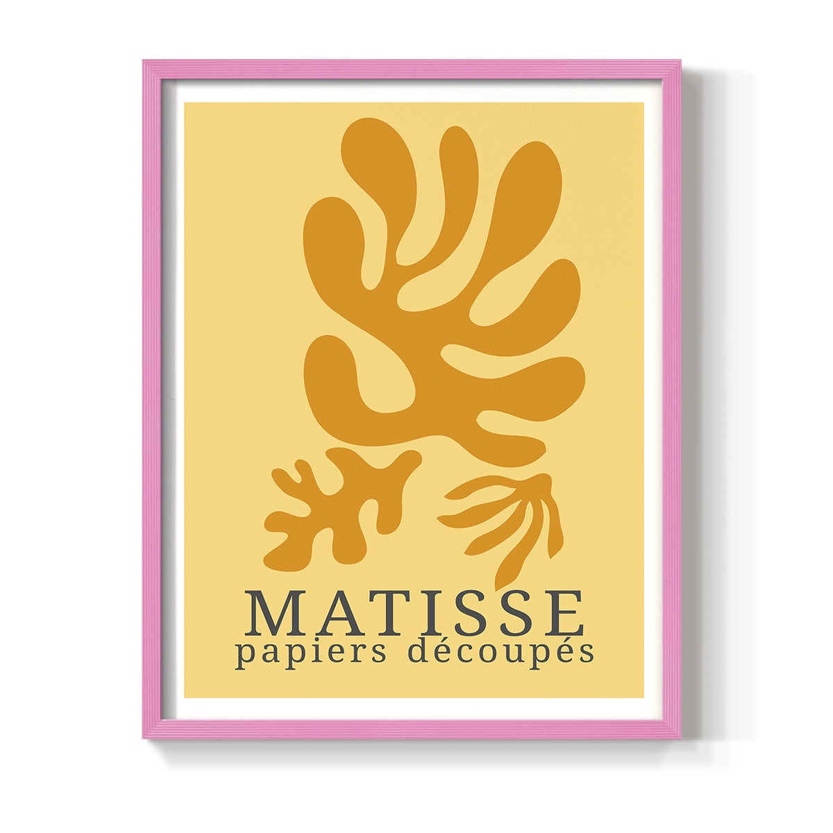 Matisse CCCLVIII in Pink Solid Wood 11 x 14 Framed Print