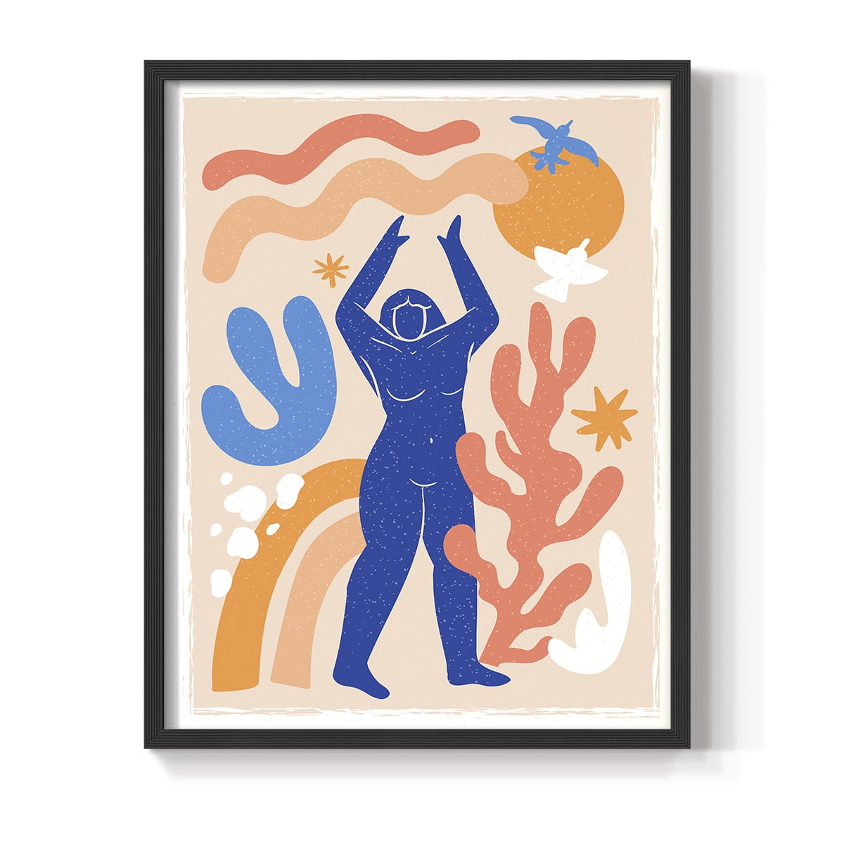 Matisse CCCLX in Black Solid Wood 11 x 14 Framed Print