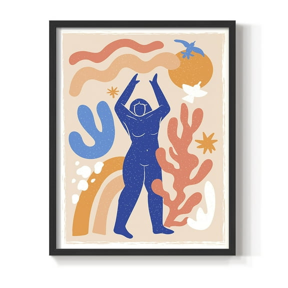 Matisse CCCLX in Black Solid Wood 8 x 10 Framed Print