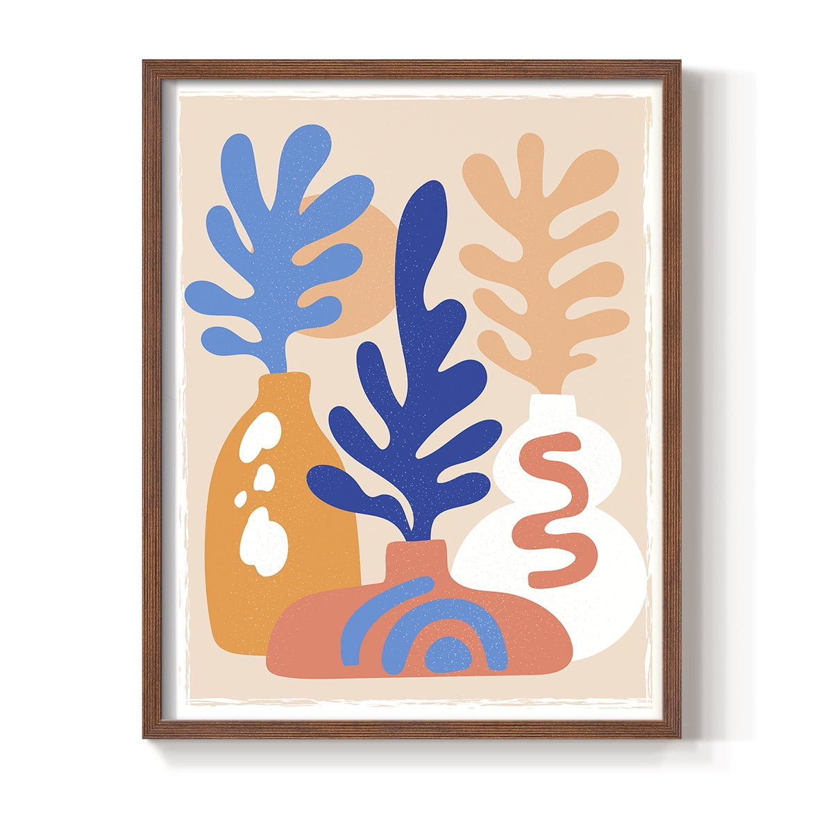 Matisse CCCLXI in Brown Solid Wood 22 x 28 Framed Print