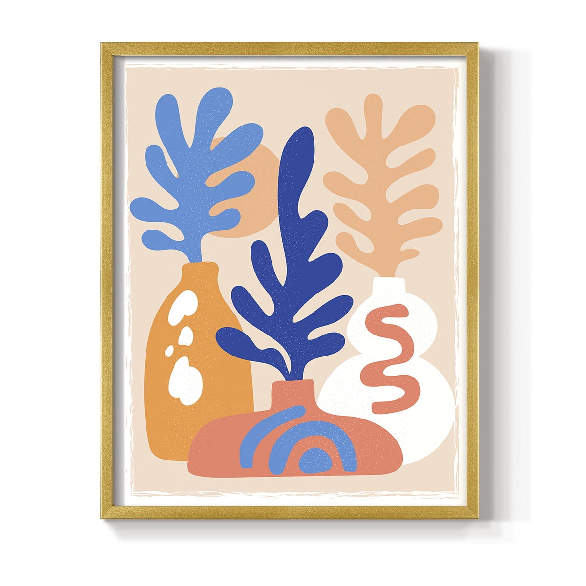 Matisse CCCLXI in Gold Solid Wood 11 x 14 Framed Print