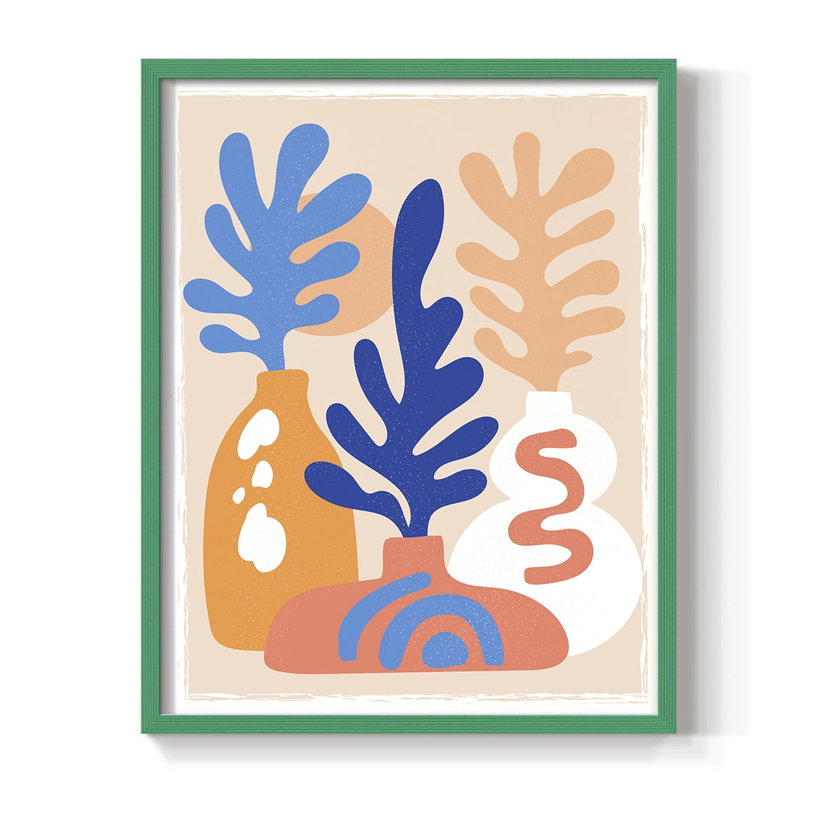 Matisse CCCLXI in Green Solid Wood 8 x 10 Framed Print