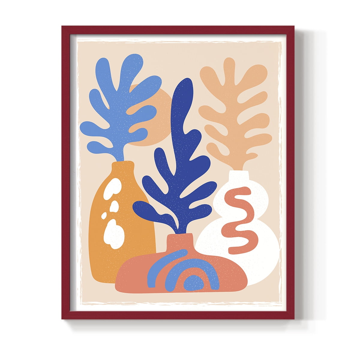 Matisse CCCLXI in Red Solid Wood 11 x 14 Framed Print