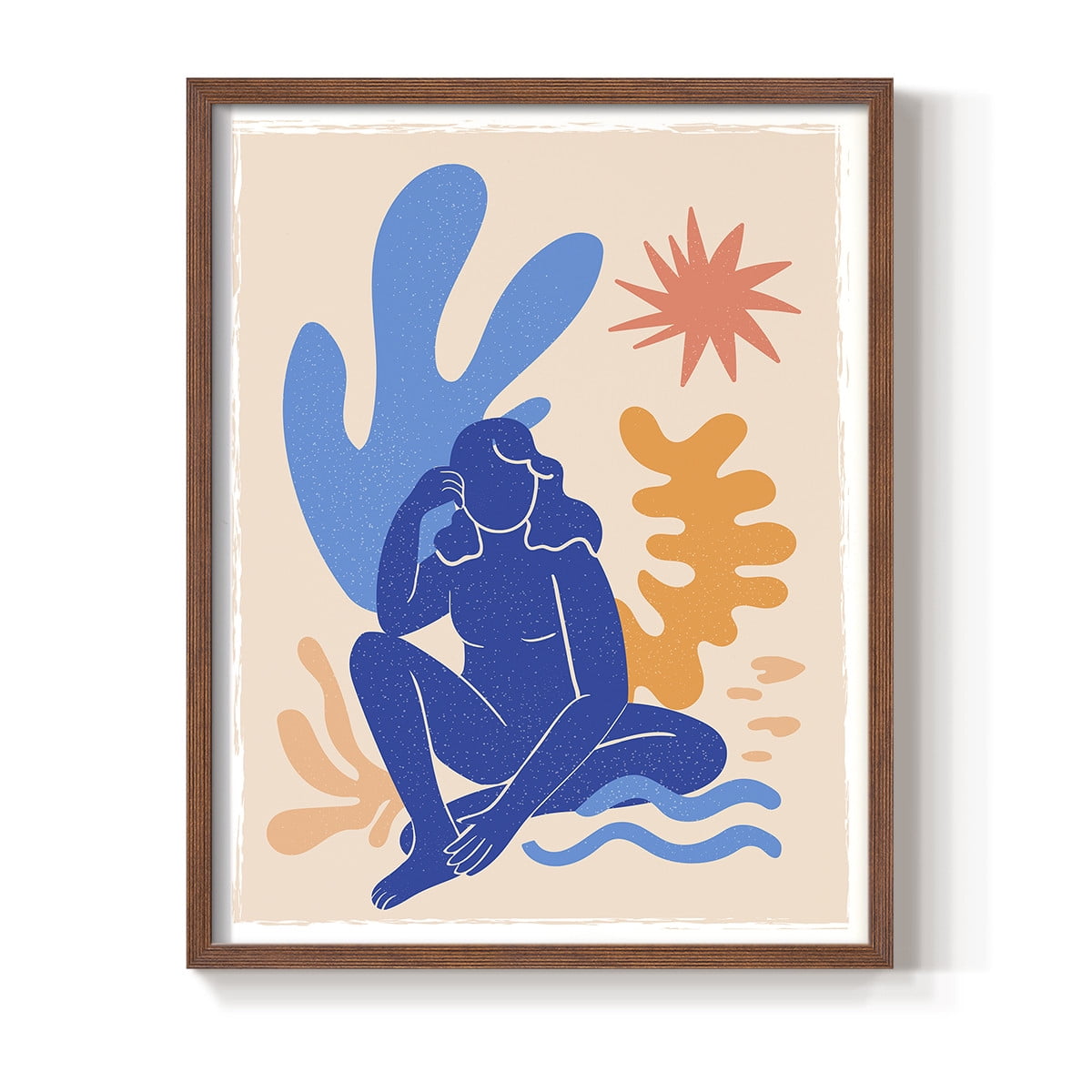 Matisse CCCLXIII in Brown Solid Wood 8 x 10 Framed Print