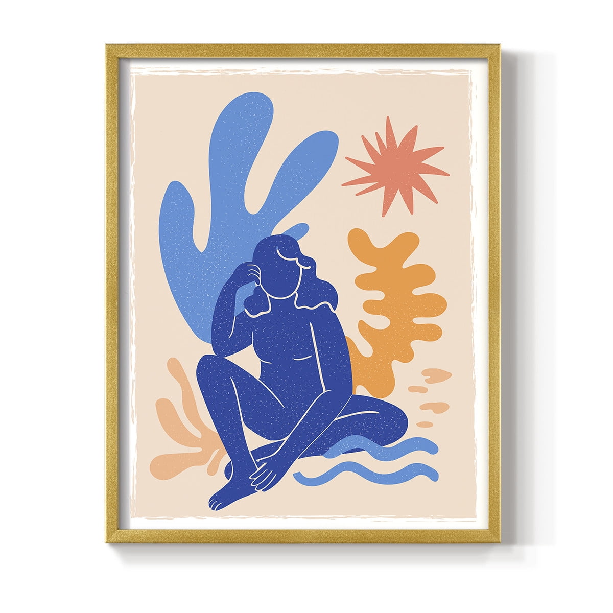 Matisse CCCLXIII in Gold Solid Wood 8 x 10 Framed Print