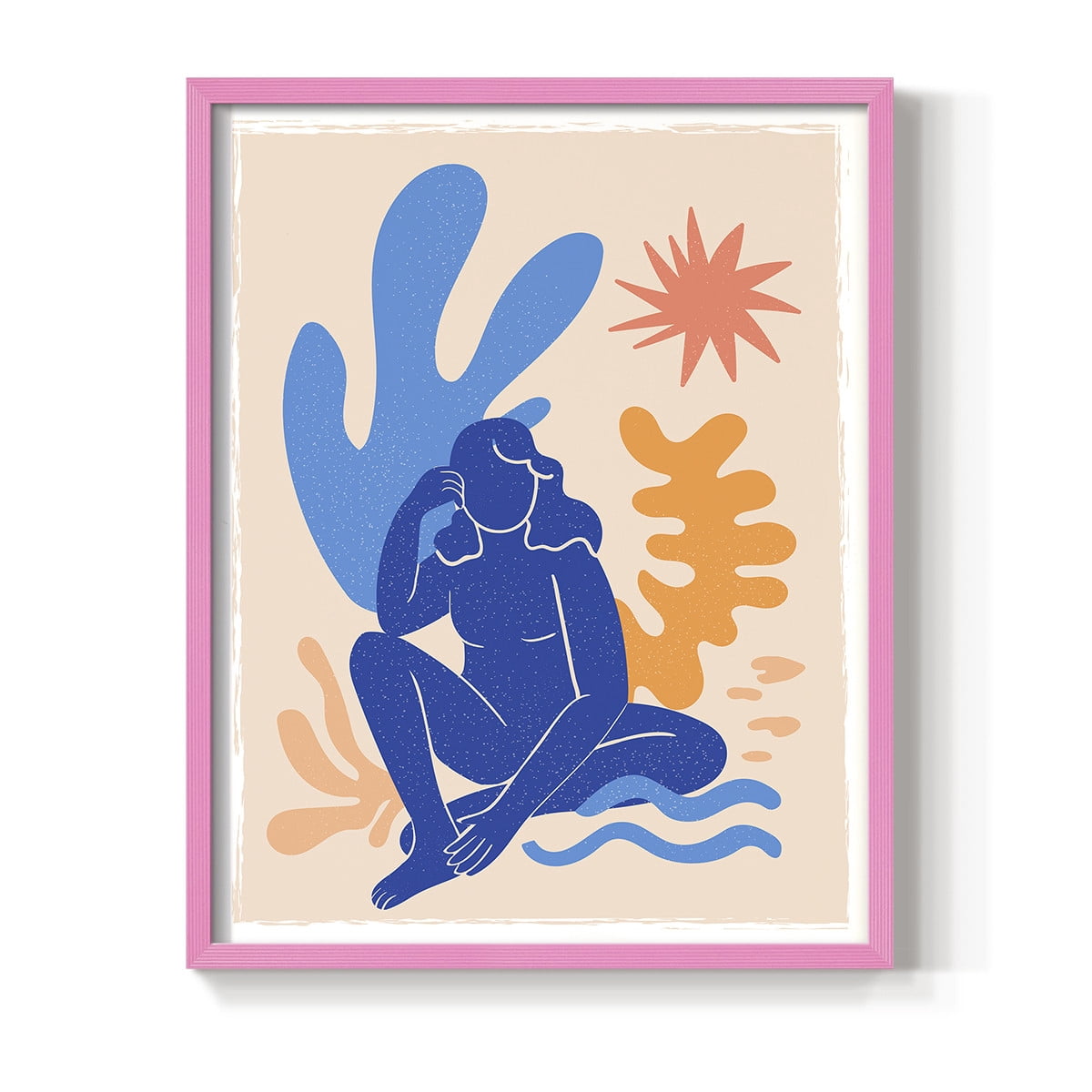 Matisse CCCLXIII in Pink Solid Wood 8 x 10 Framed Print