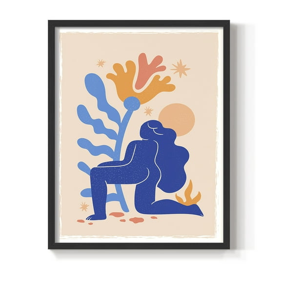 Matisse CCCLXIV in Black Solid Wood 8 x 10 Framed Print