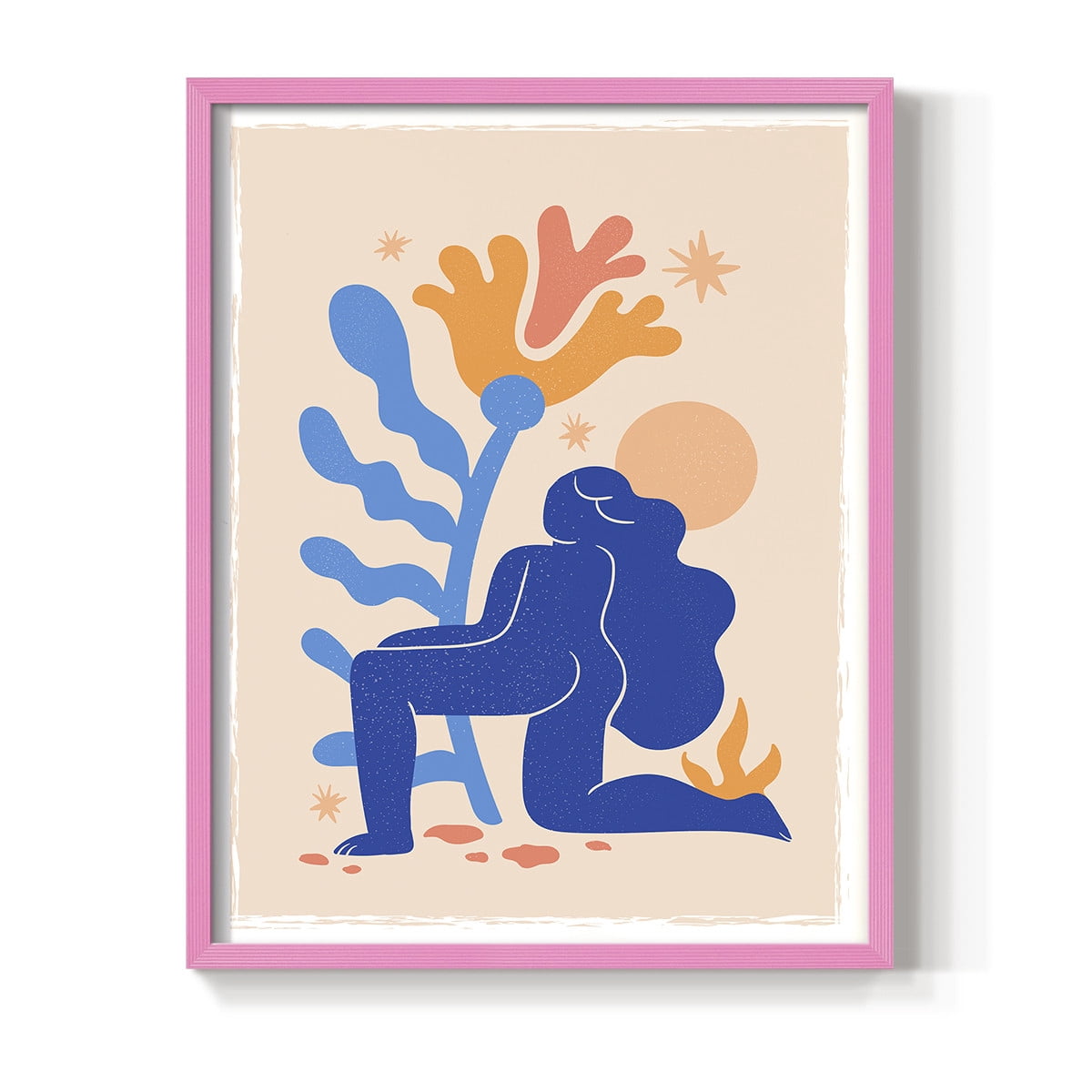 Matisse CCCLXIV in Pink Solid Wood 8 x 10 Framed Print
