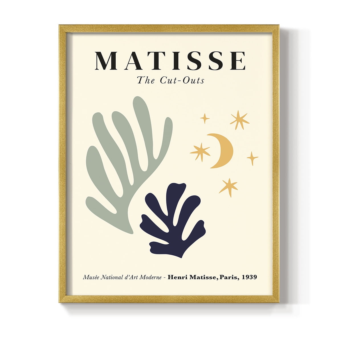 Matisse CCCLXIX in Gold Solid Wood 8 x 10 Framed Print