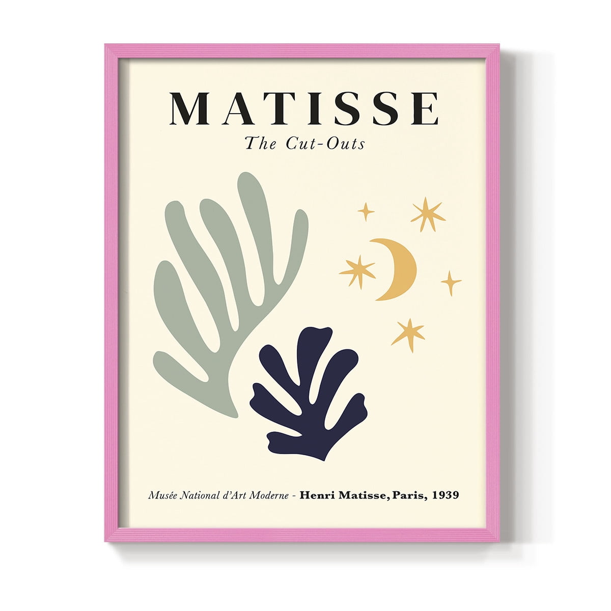 Matisse CCCLXIX in Pink Solid Wood 16 x 20 Framed Print