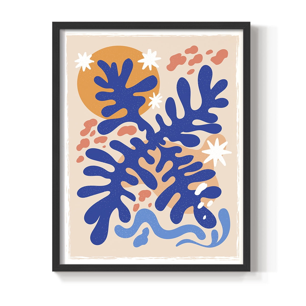 Matisse CCCLXVI in Black Solid Wood 11 x 14 Framed Print