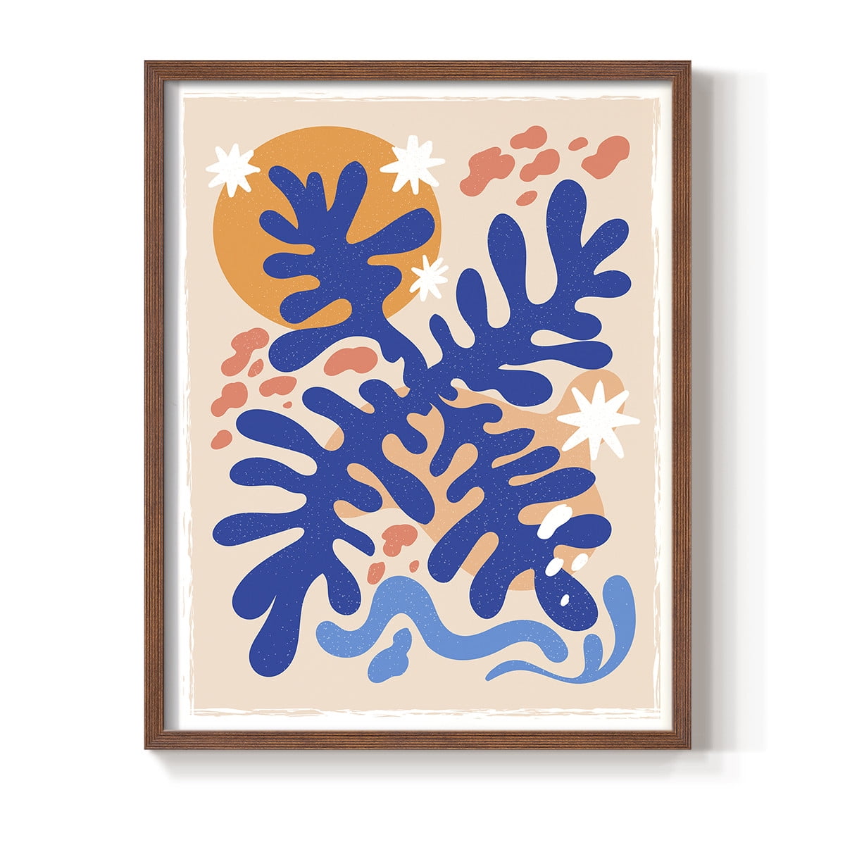 Matisse CCCLXVI in Brown Solid Wood 8 x 10 Framed Print
