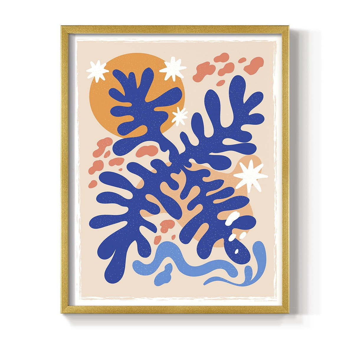 Matisse CCCLXVI in Gold Solid Wood 11 x 14 Framed Print
