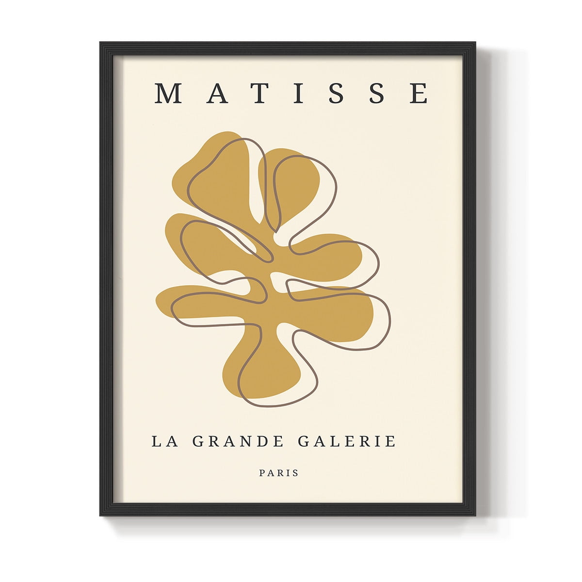 Matisse CCCLXVII in Black Solid Wood 11 x 14 Framed Print