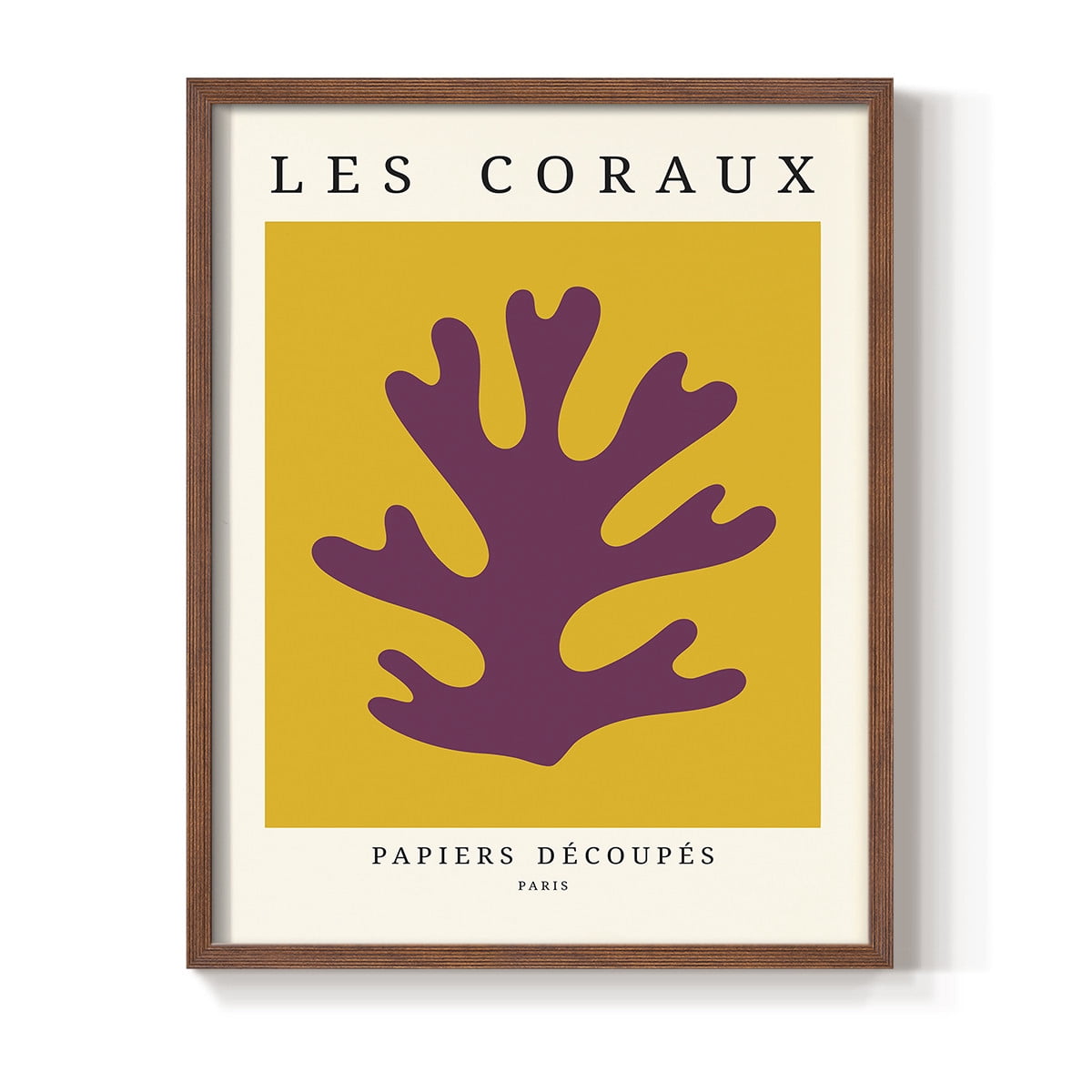 Matisse CCCLXX in Brown Solid Wood 8 x 10 Framed Print