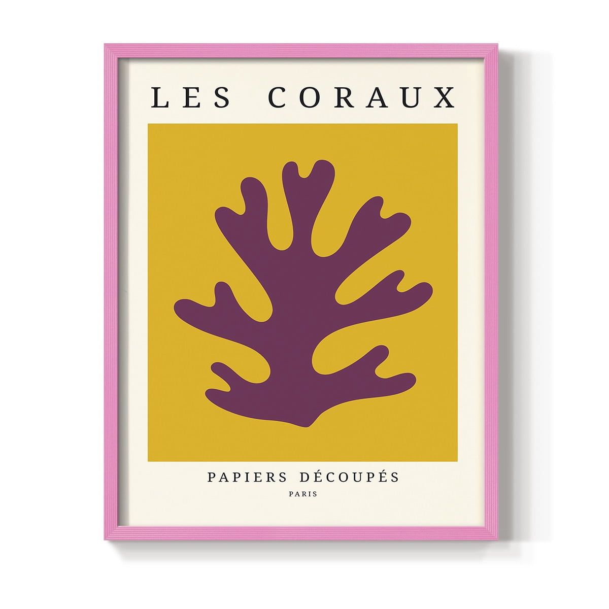 Matisse CCCLXX in Pink Solid Wood 8 x 10 Framed Print