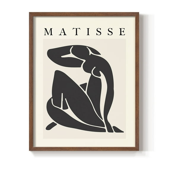 Matisse CCCLXXIX in Brown Solid Wood 11 x 14 Framed Print