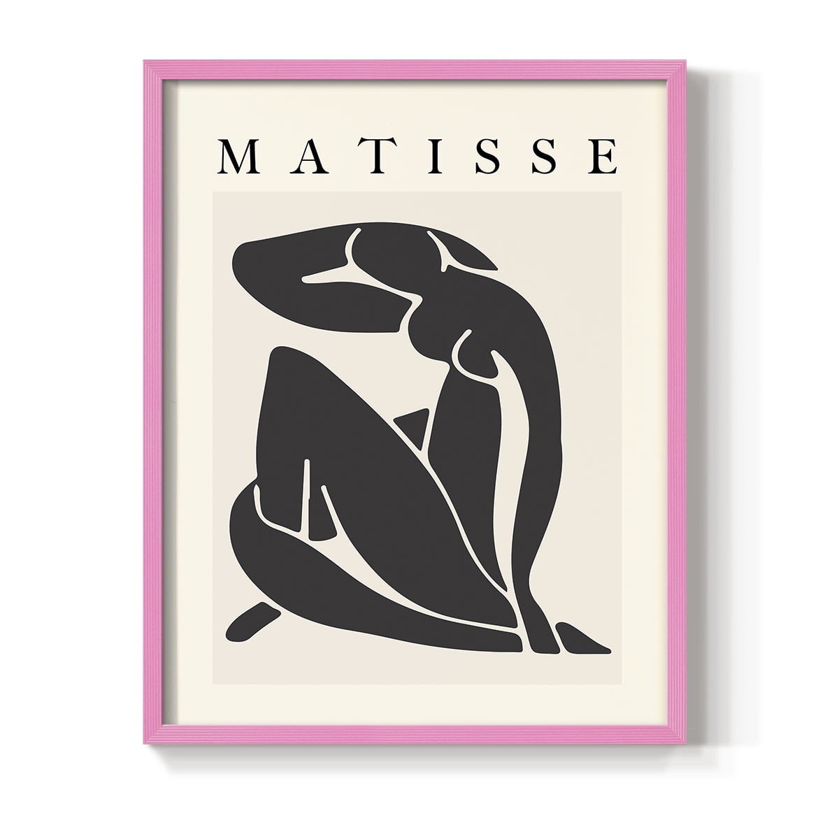 Matisse CCCLXXIX in Pink Solid Wood 22 x 28 Framed Print