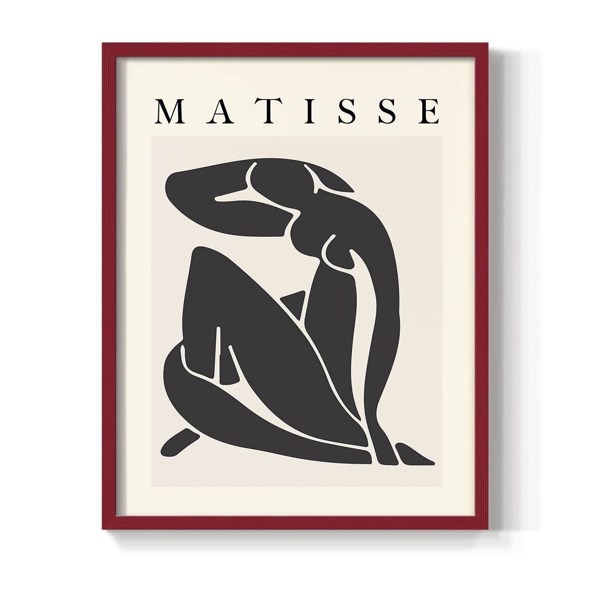 Matisse CCCLXXIX in Red Solid Wood 8 x 10 Framed Print
