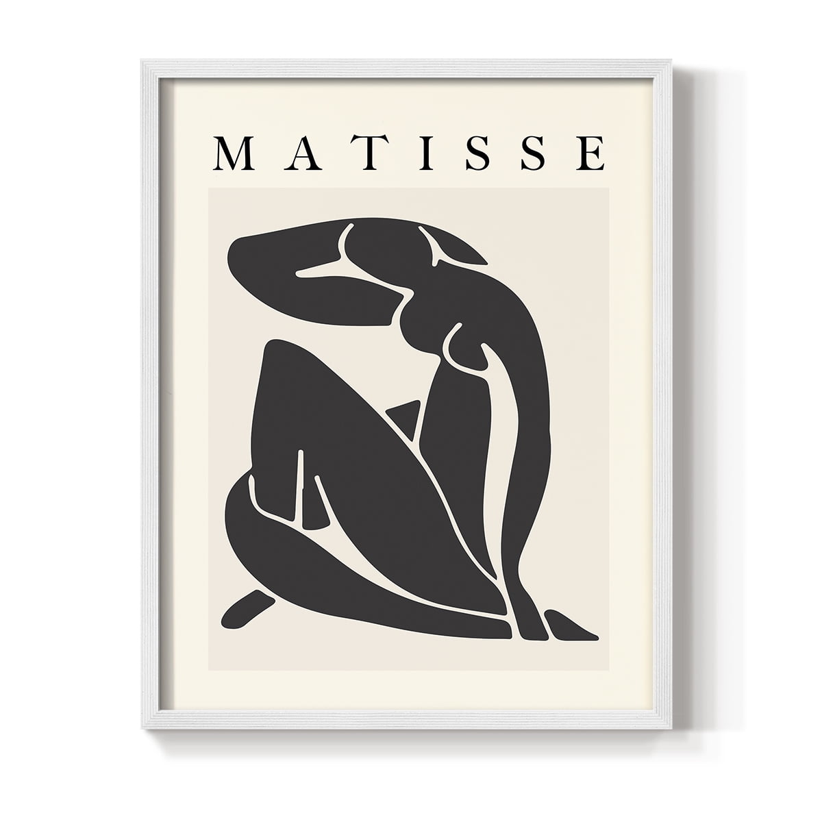 Matisse CCCLXXIX in White Solid Wood 16 x 20 Framed Print
