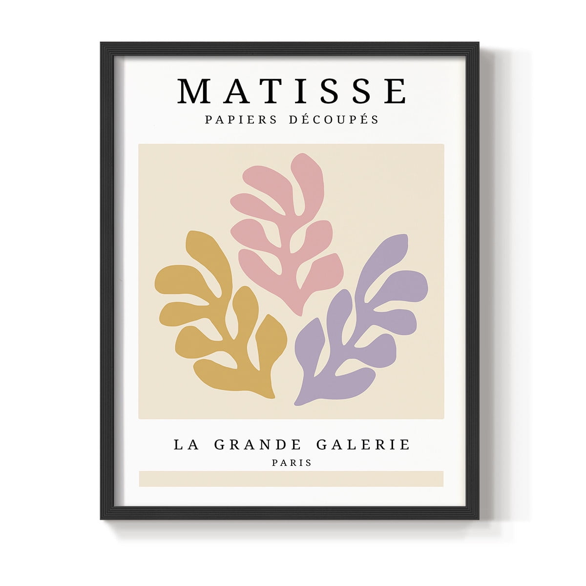 Matisse CCCLXXV in Black Solid Wood 8 x 10 Framed Print