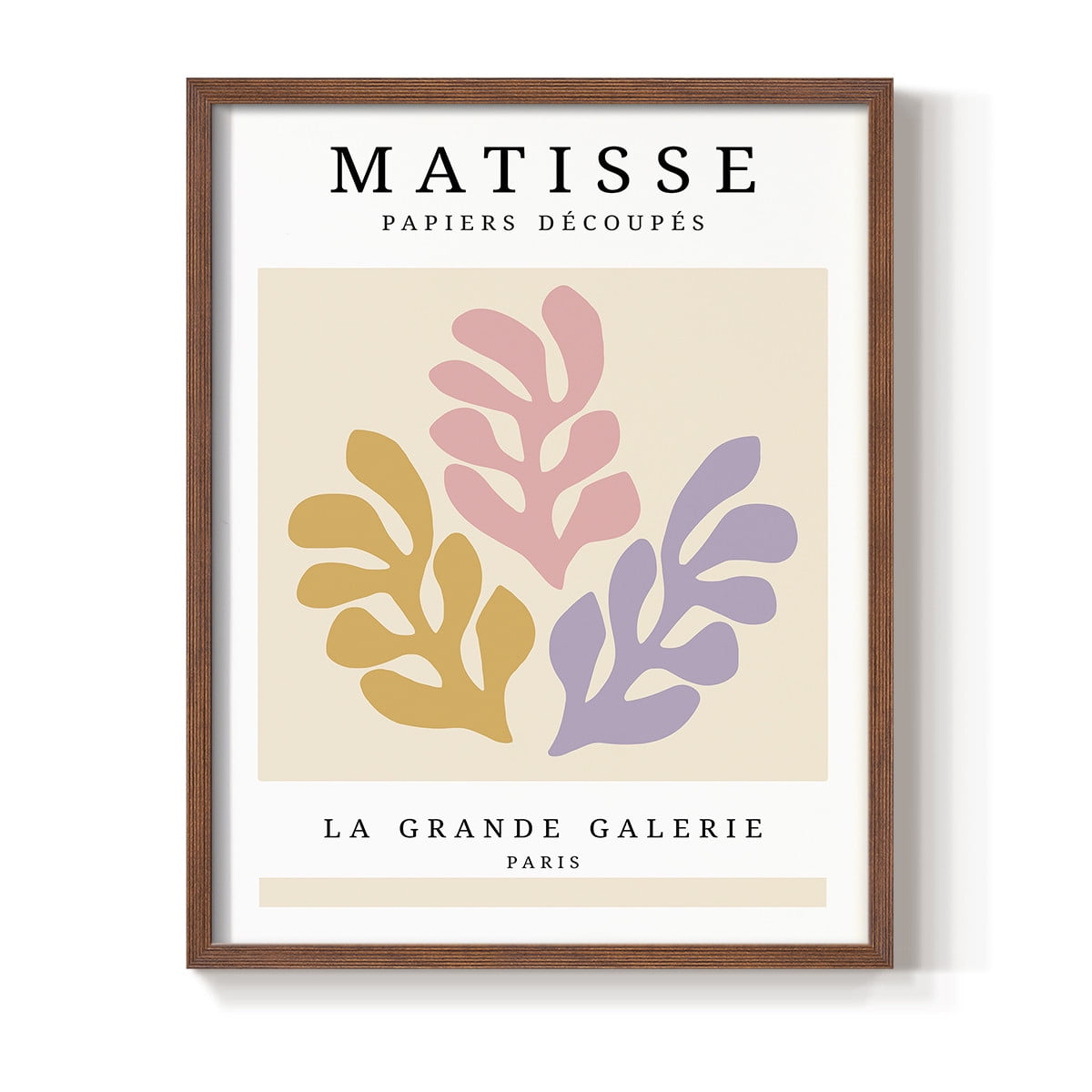 Matisse CCCLXXV in Brown Solid Wood 16 x 20 Framed Print