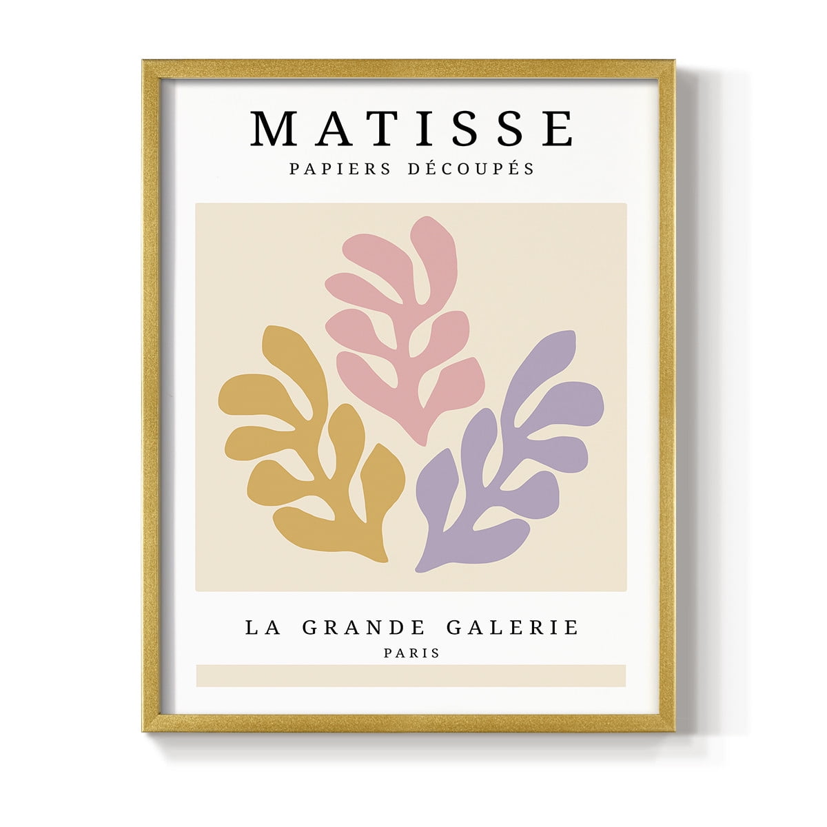 Matisse CCCLXXV in Gold Solid Wood 22 x 28 Framed Print