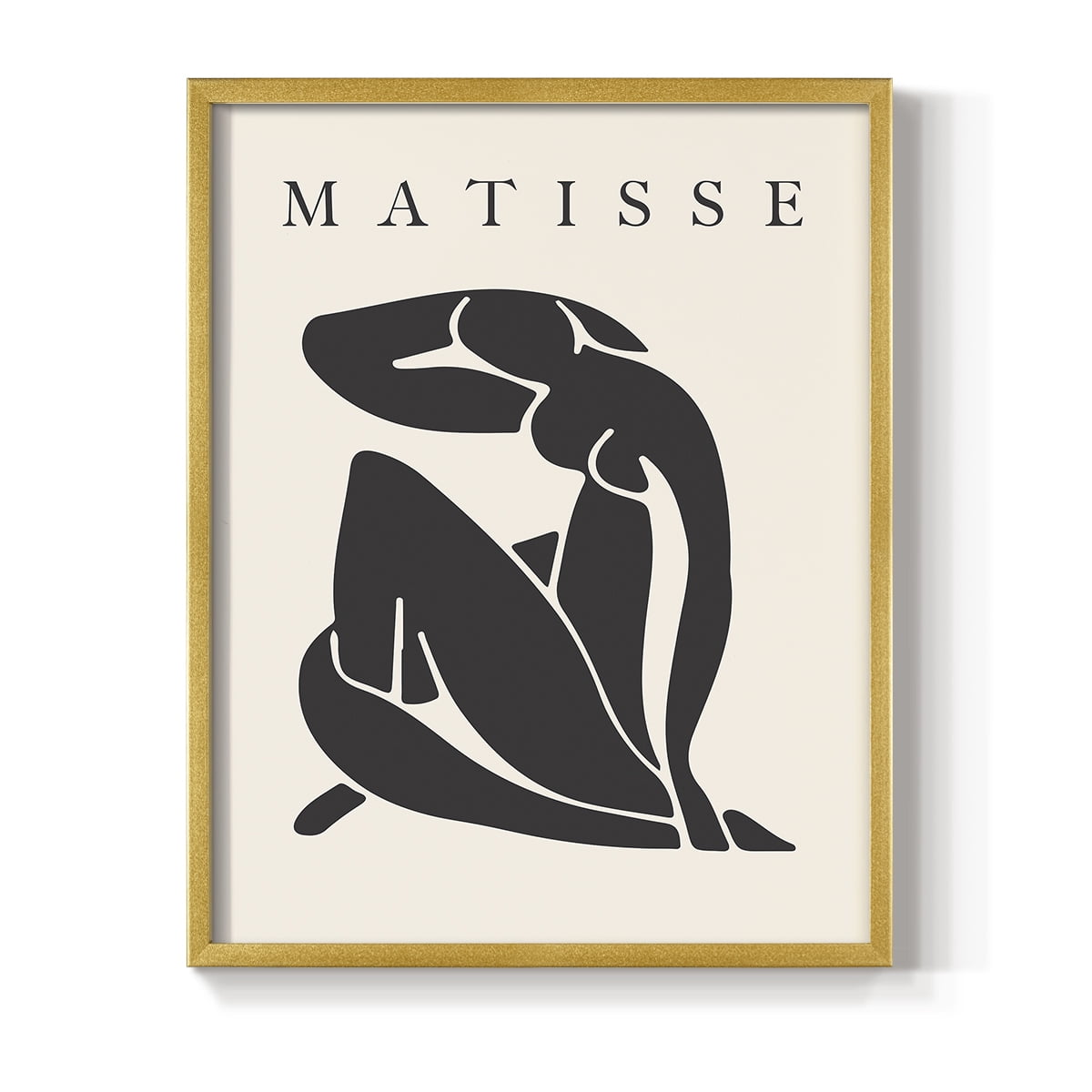Matisse CCCLXXVI in Gold Solid Wood 22 x 28 Framed Print