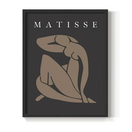Matisse CCCLXXVII in Black Solid Wood 8 x 10 Framed Print