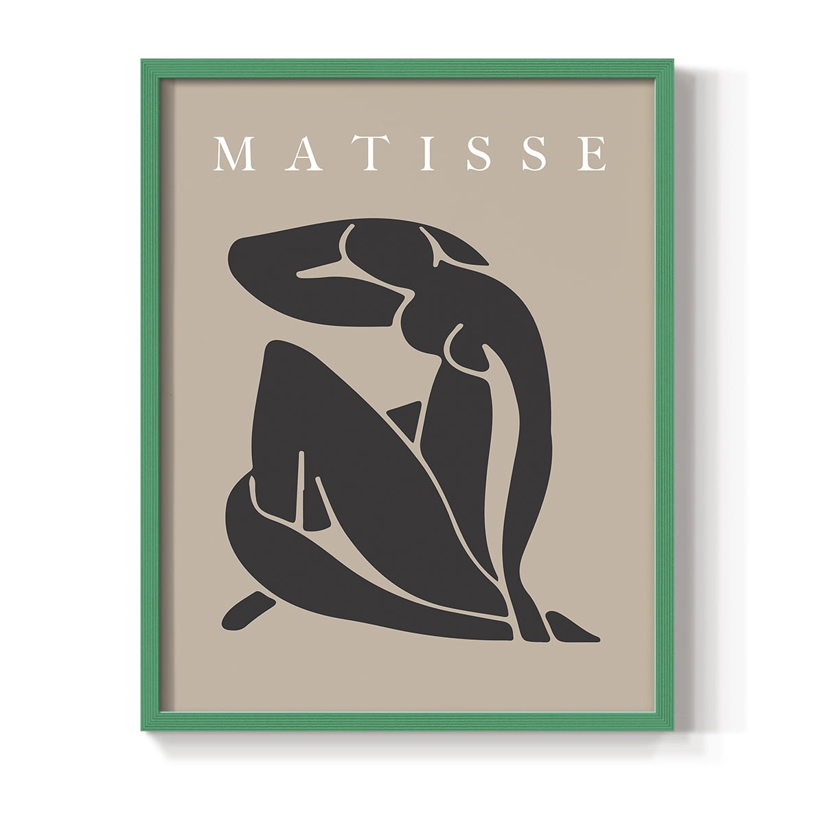 Matisse CCCLXXVIII in Green Solid Wood 22 x 28 Framed Print