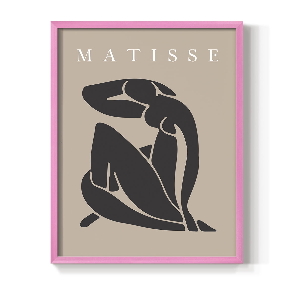 Matisse CCCLXXVIII in Pink Solid Wood 8 x 10 Framed Print