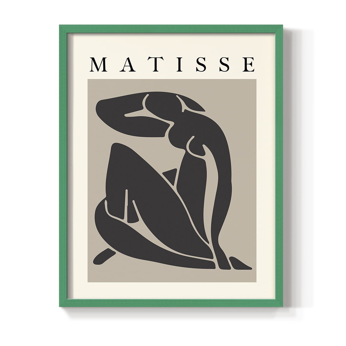 Matisse CCCLXXX in Green Solid Wood 16 x 20 Framed Print