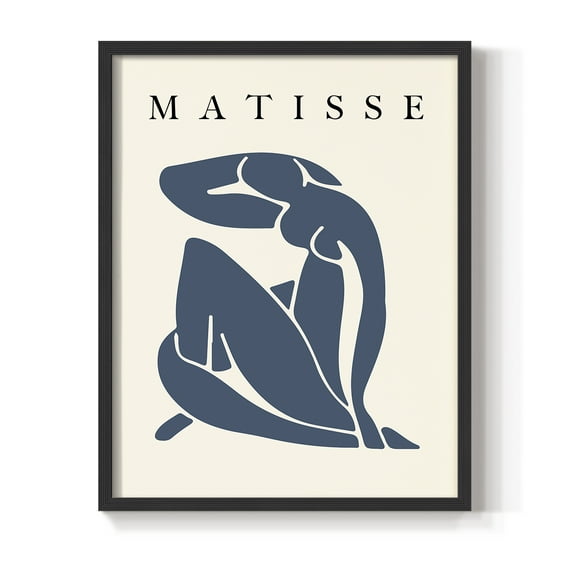 Matisse CCCLXXXI in Black Solid Wood 8 x 10 Framed Print