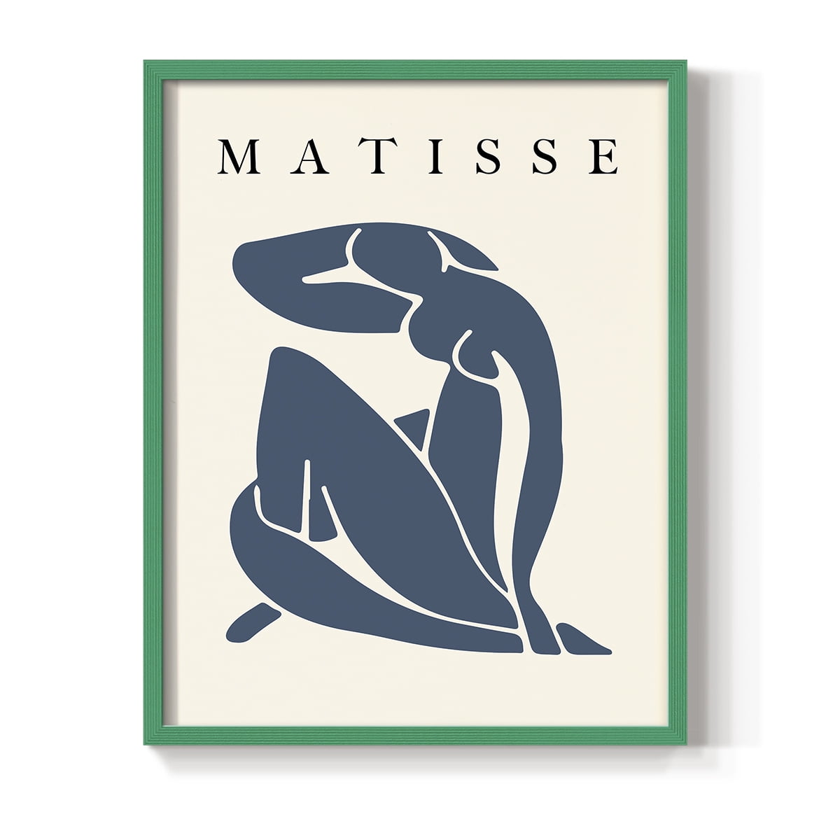 Matisse CCCLXXXI in Green Solid Wood 22 x 28 Framed Print
