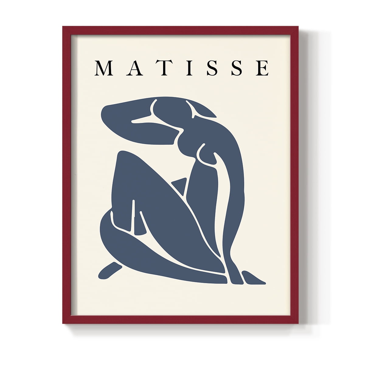 Matisse CCCLXXXI in Red Solid Wood 22 x 28 Framed Print