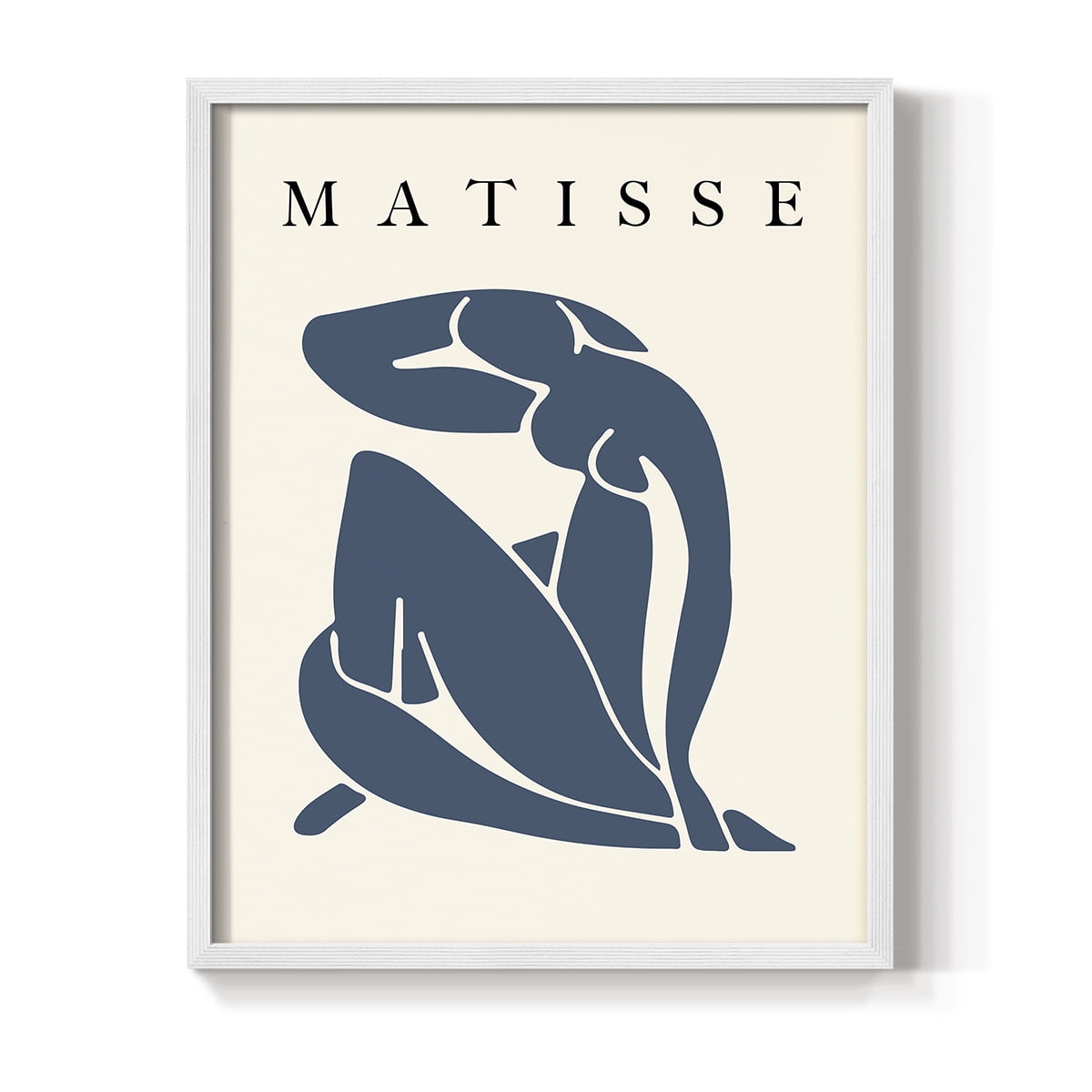Matisse CCCLXXXI in White Solid Wood 11 x 14 Framed Print