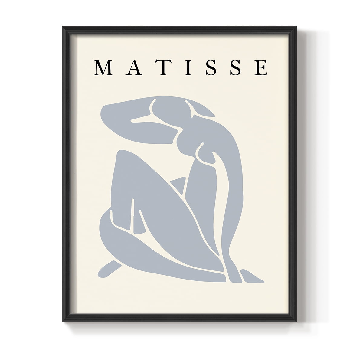Matisse CCCLXXXII in Black Solid Wood 16 x 20 Framed Print