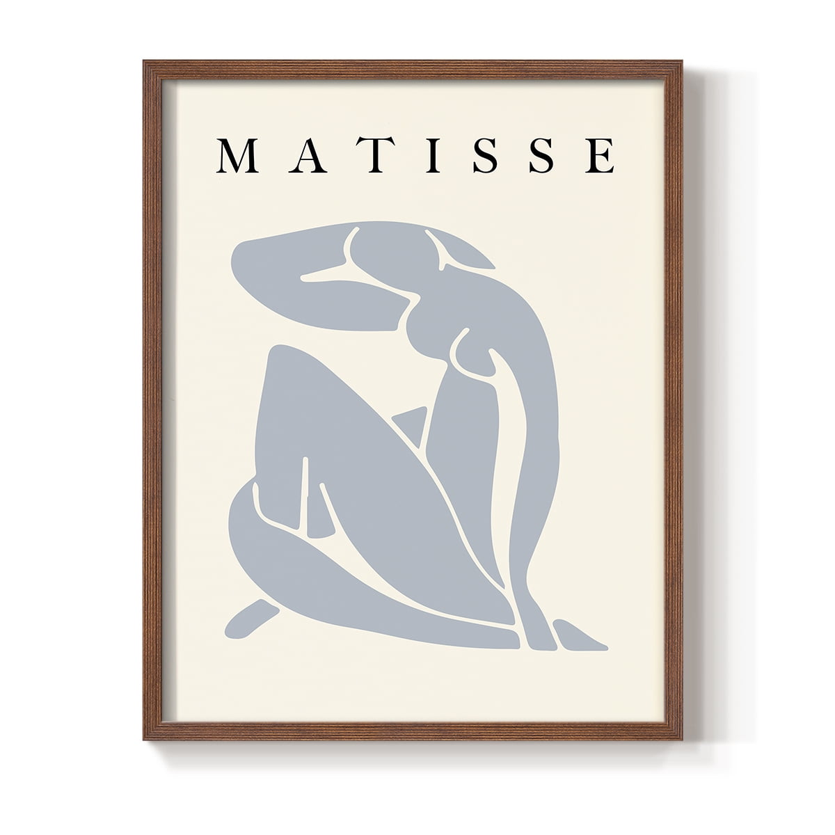 Matisse CCCLXXXII in Brown Solid Wood 8 x 10 Framed Print