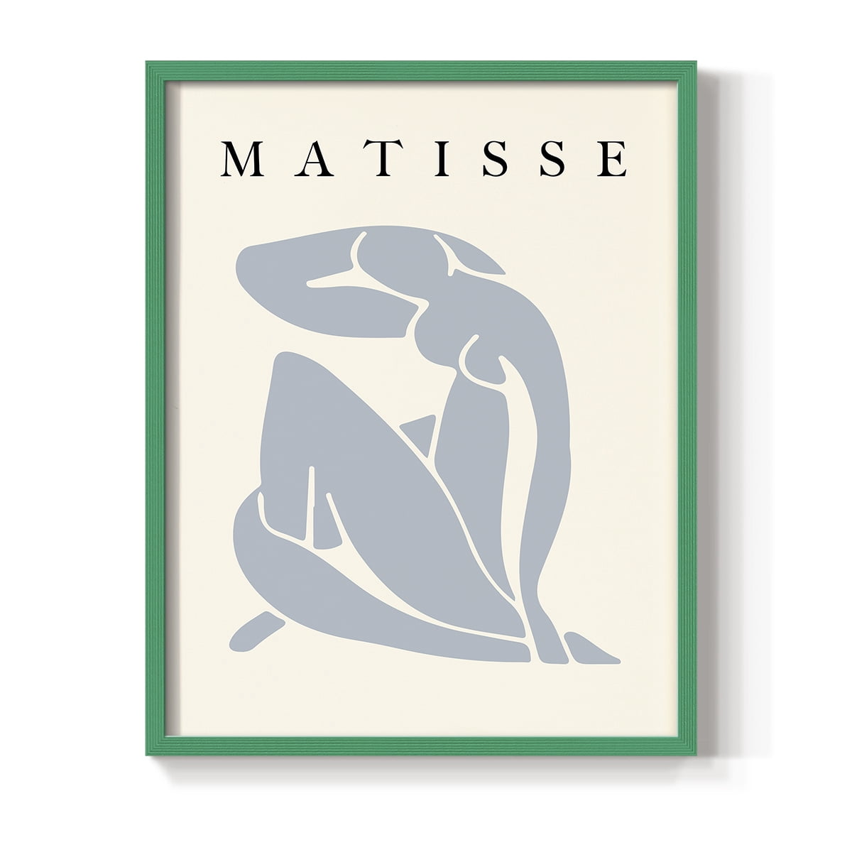 Matisse CCCLXXXII in Green Solid Wood 8 x 10 Framed Print