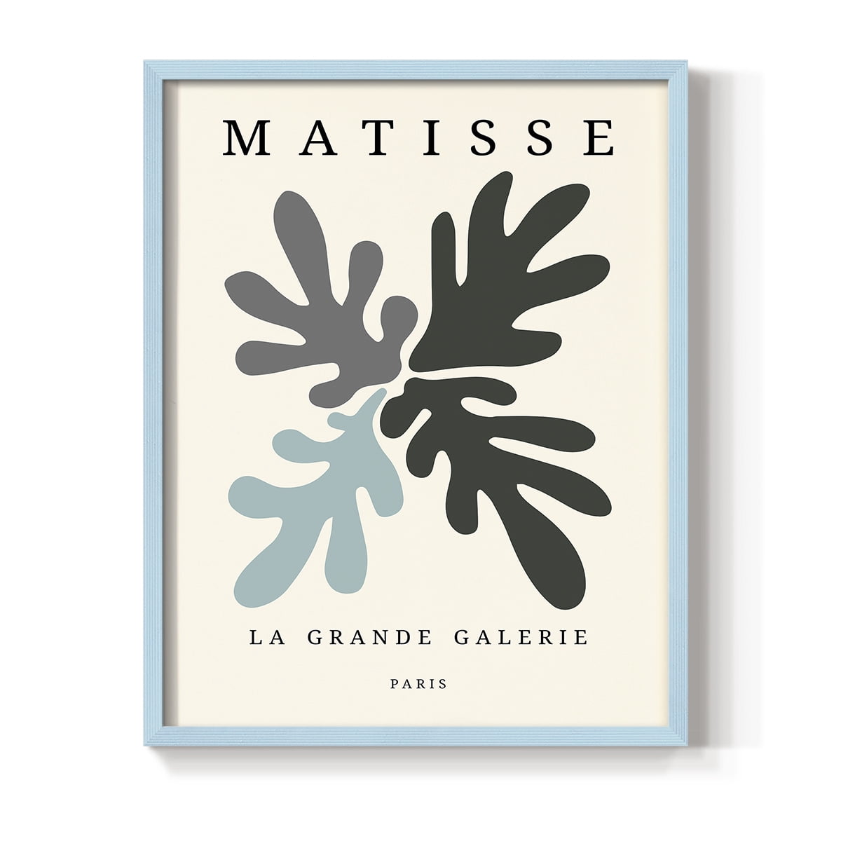 Matisse CCCLXXXIII in Blue Solid Wood 8 x 10 Framed Print
