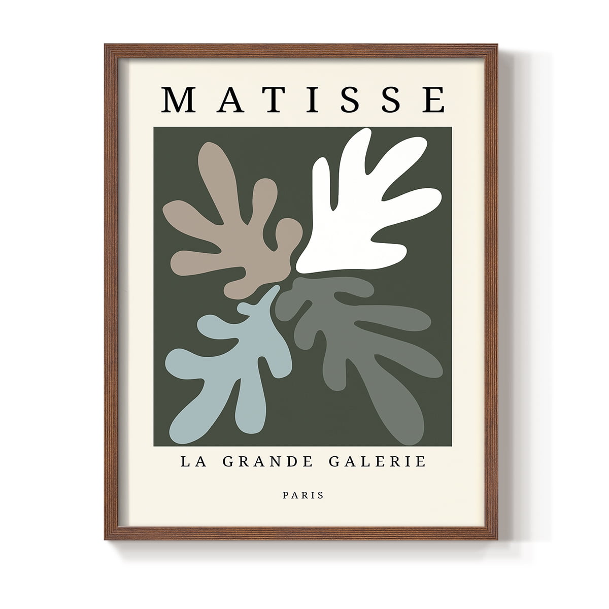 Matisse CCCLXXXIV in Brown Solid Wood 16 x 20 Framed Print