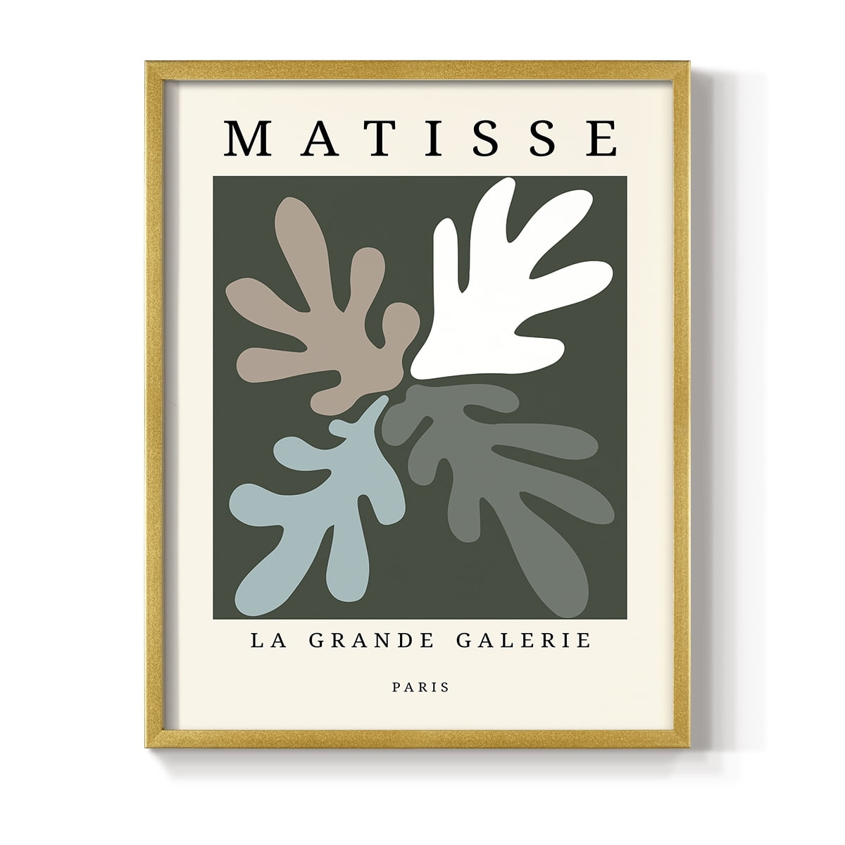 Matisse CCCLXXXIV in Gold Solid Wood 22 x 28 Framed Print