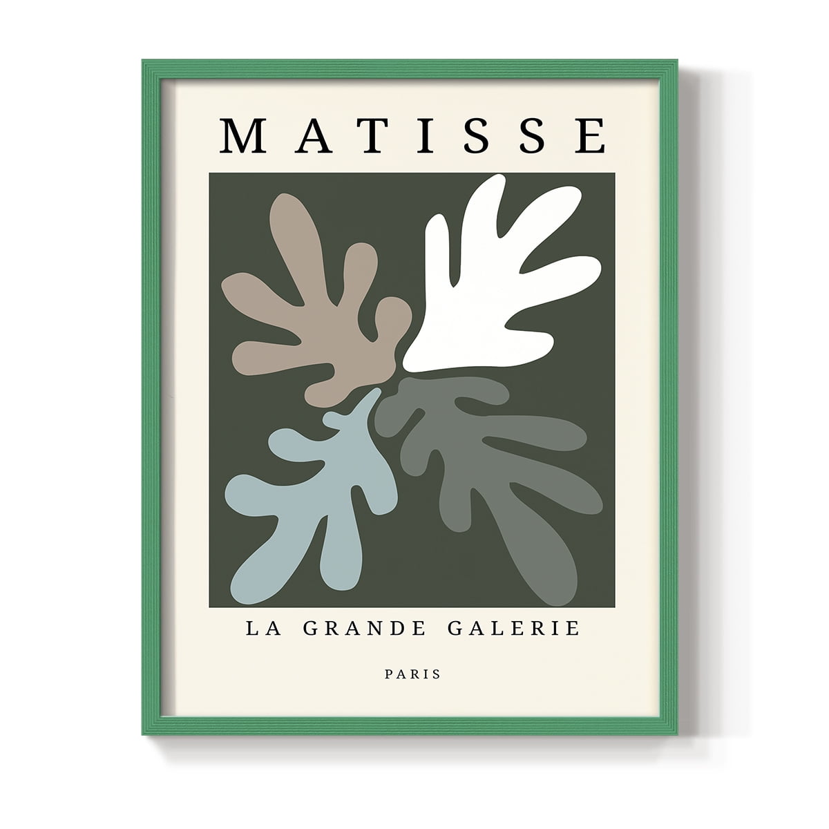 Matisse CCCLXXXIV in Green Solid Wood 22 x 28 Framed Print