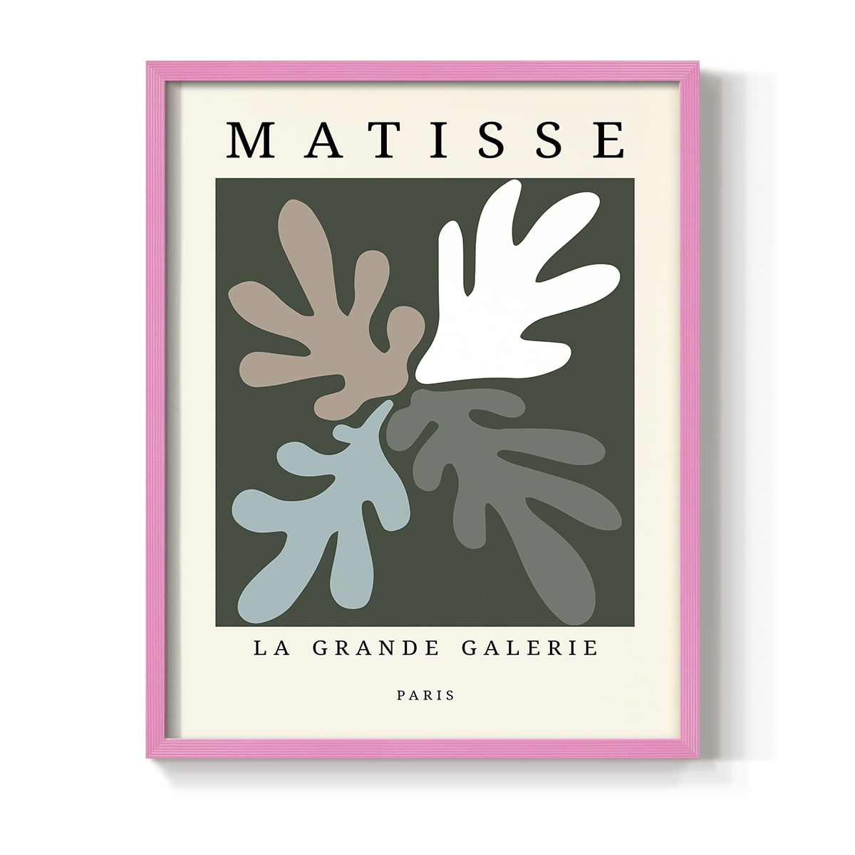 Matisse CCCLXXXIV in Pink Solid Wood 16 x 20 Framed Print