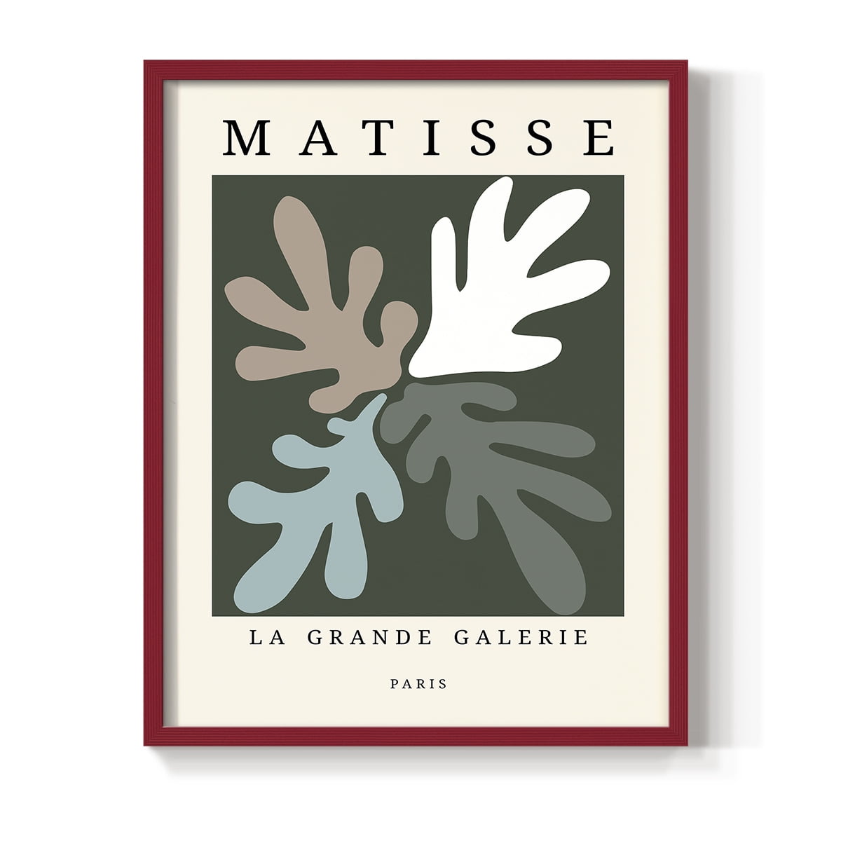 Matisse CCCLXXXIV in Red Solid Wood 11 x 14 Framed Print